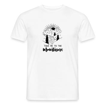 Berg Abenteuer Geschenk Spruch Bergsteigen Wandern - Männer T-Shirt - Weiß - Vorne - AI Model Male 178 dark (178cm)