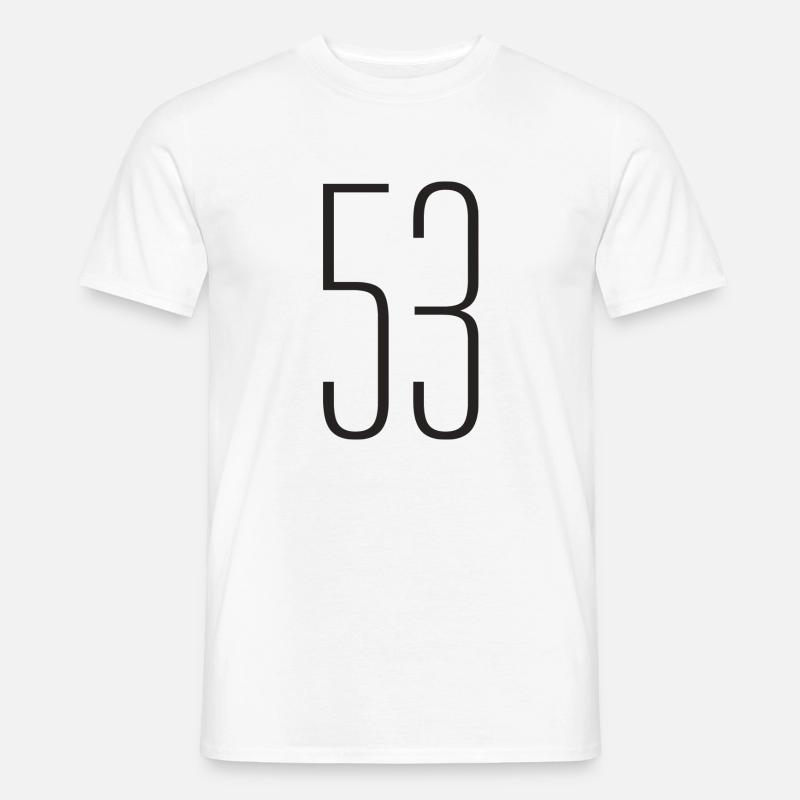 53 - Männer T-Shirt - Weiß