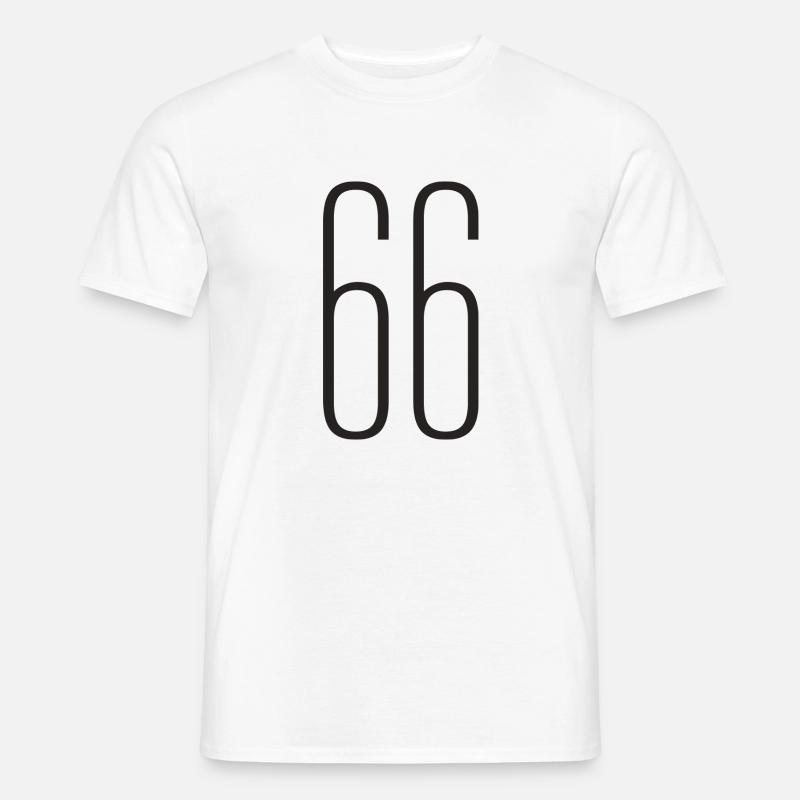66 - Männer T-Shirt - Weiß