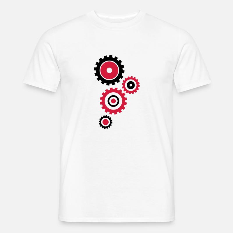 zahnraeder_hs2 - Männer T-Shirt - Weiß