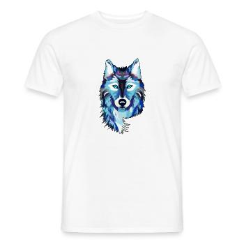 Wolf - Männer T-Shirt - Weiß - Vorne - AI Model Male 178 dark (178cm)