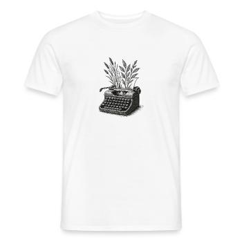 Lebendige Briefe - Männer T-Shirt - Weiß - Vorne - AI Model Male 178 dark (178cm)