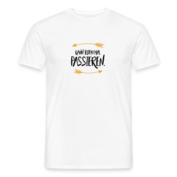 Sprüche Kann jedem mal passieren - Männer T-Shirt - Weiß - Vorne - AI Model Male 178 dark (178cm)
