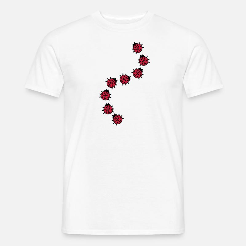 Marienkäfer - Männer T-Shirt - Weiß