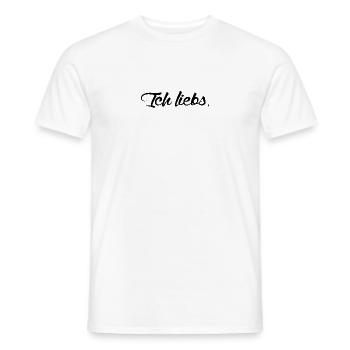 ich liebs - Männer T-Shirt - Weiß - Vorne - AI Model Male 178 dark (178cm)