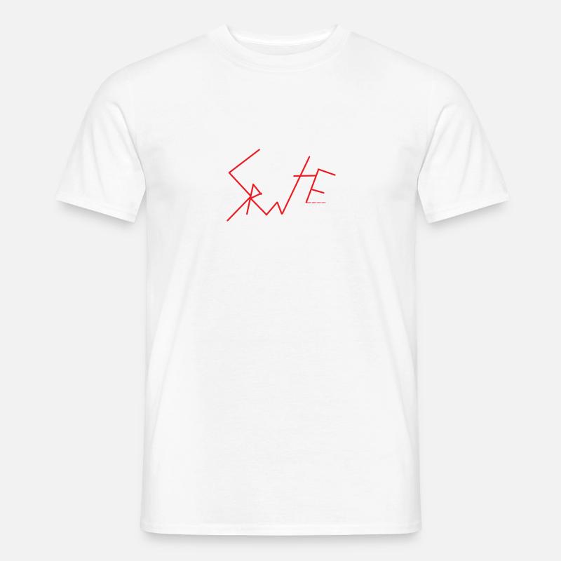 Retro Rollers - Männer T-Shirt - Weiß