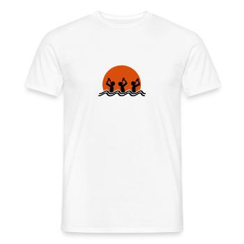 Beach Drinking Team - T-shirt homme - blanc - Devant - AI Model Male 178 dark (178cm)