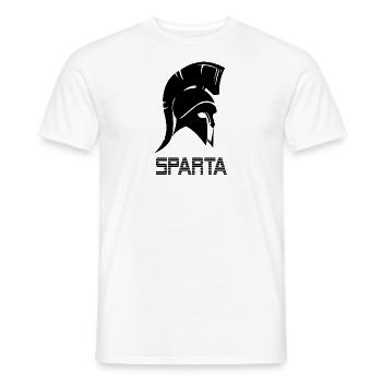 Spartan - Men's T-Shirt - white - Front - AI Model Male 178 dark (178cm)