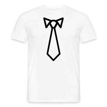 Binden - Männer T-Shirt - Weiß - Vorne - AI Model Male 178 dark (178cm)