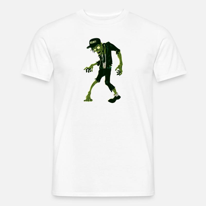 Zombie Security - Männer T-Shirt - Weiß