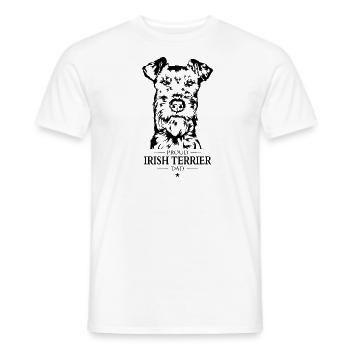 Irish Terrier Dad Hunde Hund Wilsigns - Männer T-Shirt - Weiß - Vorne - AI Model Male 178 dark (178cm)