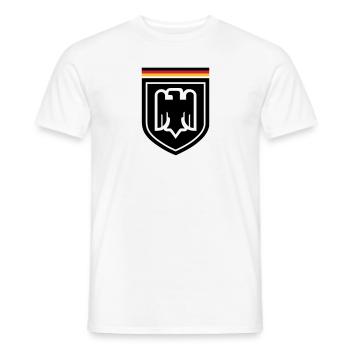 Germany Eagle Badge 01 - Men's T-Shirt - white - Front - AI Model Male 178 dark (178cm)