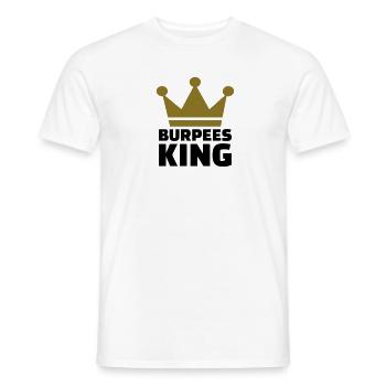 Burpees - Männer T-Shirt - Weiß - Vorne - AI Model Male 178 dark (178cm)