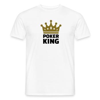 Poker King - Männer T-Shirt - Weiß - Vorne - AI Model Male 178 dark (178cm)