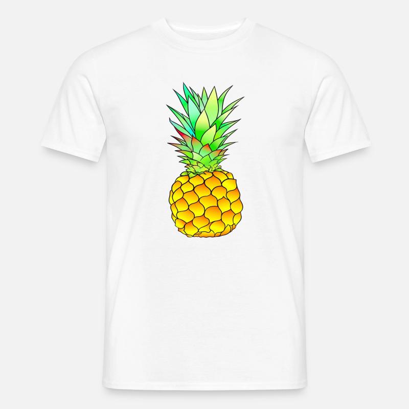 Ananas - Männer T-Shirt - Weiß