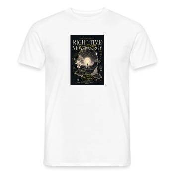 Right Time Neue Energie - Männer T-Shirt - Weiß - Vorne - AI Model Male 178 dark (178cm)