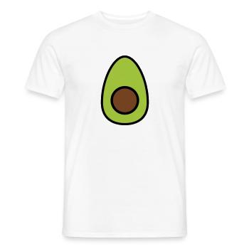 Avocat - T-shirt homme - blanc - Devant - AI Model Male 178 dark (178cm)