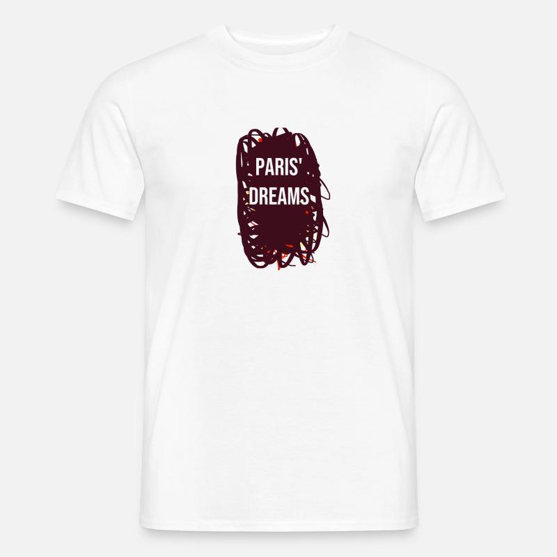 Pariser Träume - Männer T-Shirt - Weiß