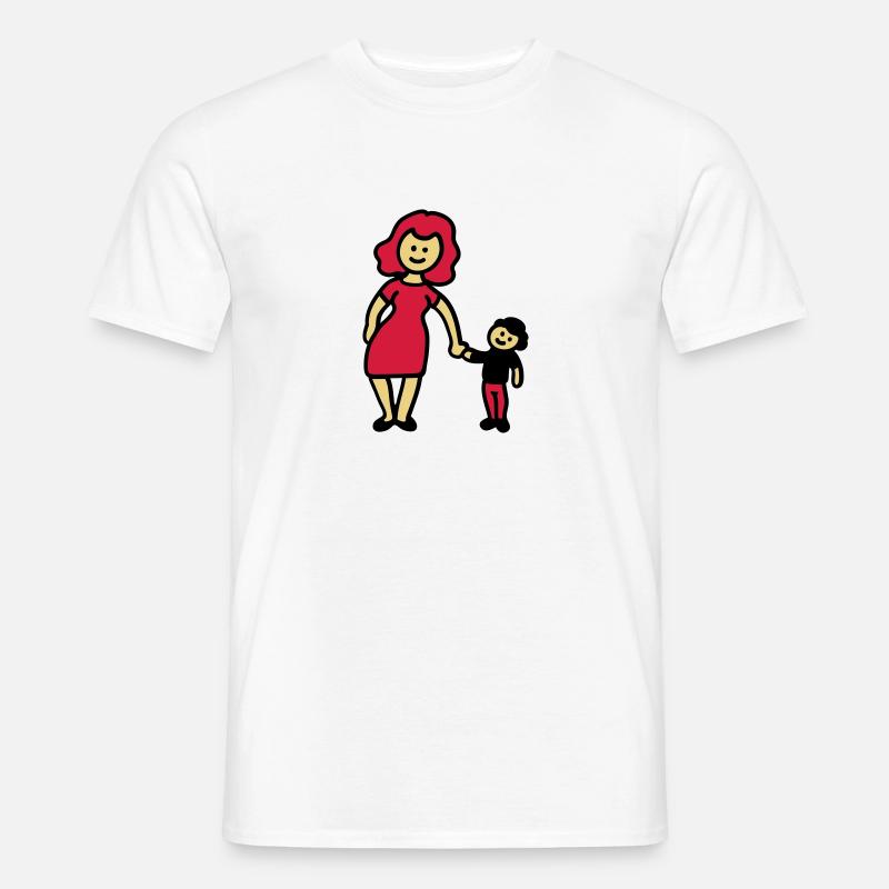 Mutter / Oma + Kind 3 - Männer T-Shirt - Weiß