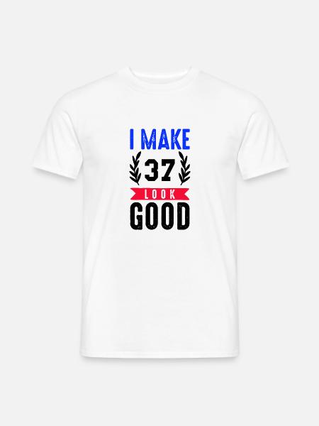 look good 37 - Men's T-Shirt - white