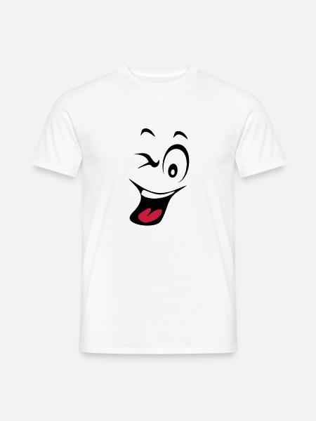 laughing smiley humeur1 - Men's T-Shirt - white