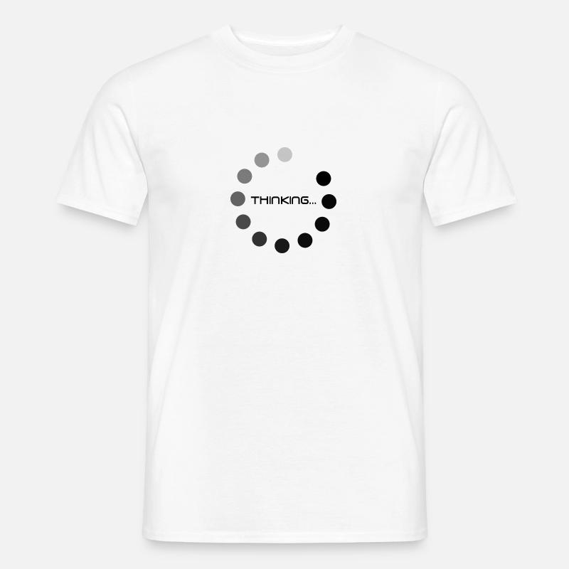 Thinking Charging Indicator Gift - Men's T-Shirt - white