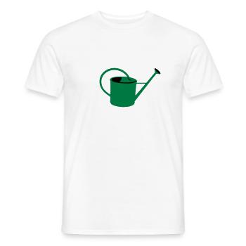 Watering can - Men's T-Shirt - white - Front - AI Model Male 178 dark (178cm)