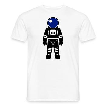 Astronaut - Men's T-Shirt - white - Front - AI Model Male 178 dark (178cm)