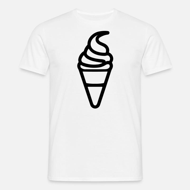 Eis - Männer T-Shirt - Weiß