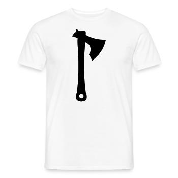 Axt - Männer T-Shirt - Weiß - Vorne - AI Model Male 178 dark (178cm)