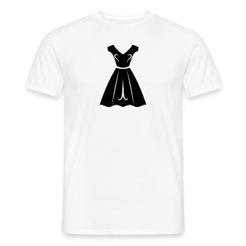 Dress - Men's T-Shirt - white - Front - AI Model Male 178 dark (178cm)