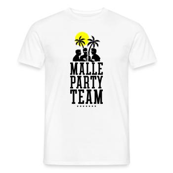 Malle Party Team Urlaub Mallorca - Männer T-Shirt - Weiß - Vorne - AI Model Male 178 dark (178cm)