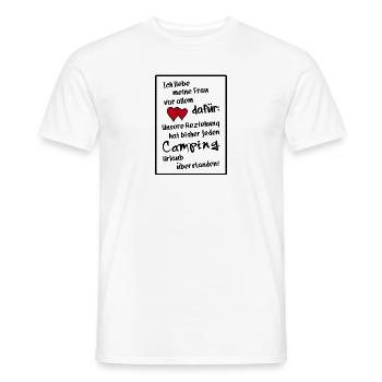 ich liebe meine frau - Männer T-Shirt - Weiß - Vorne - AI Model Male 178 dark (178cm)