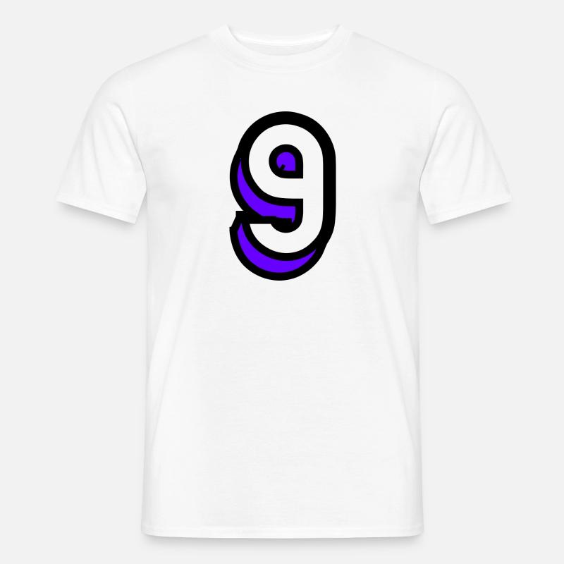9. 9 ANS. 9e ANNIVERSAIRE. ANNIVERSAIRE 9 ANS. 9 - T-shirt homme - blanc