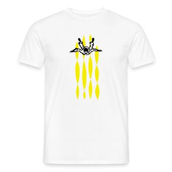 skydive - Männer T-Shirt - Weiß - Vorne - AI Model Male 178 dark (178cm)