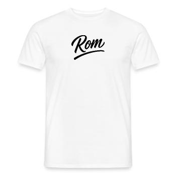 Rom Script Schriftzug Unterlinie - Männer T-Shirt - Weiß - Vorne - AI Model Male 178 dark (178cm)
