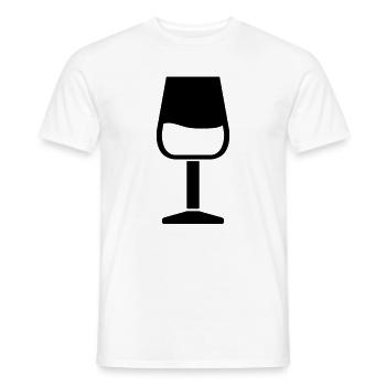 Weinglas - Männer T-Shirt - Weiß - Vorne - AI Model Male 178 dark (178cm)