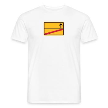 Ortsschild - Männer T-Shirt - Weiß - Vorne - AI Model Male 178 dark (178cm)