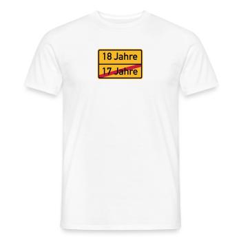 18. Geburtstag - Männer T-Shirt - Weiß - Vorne - AI Model Male 178 dark (178cm)