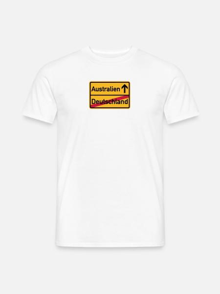 Australien - Männer T-Shirt - Weiß