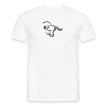 Stier Taurus Horoskop wild schlecht gelaunt - Männer T-Shirt - Weiß - Vorne - AI Model Male 178 dark (178cm)