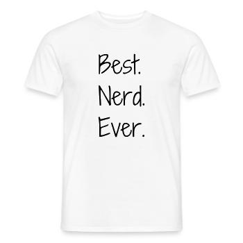 Geek Game Gaming Nerd Gamer Computer Joueur - Men's T-Shirt - white - Front - AI Model Male 178 dark (178cm)