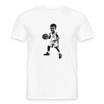 Basketball Boy - Kids Sports Design - Männer T-Shirt - Weiß - Vorne - AI Model Male 178 dark (178cm)