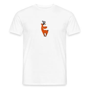 Chamois (c) - Men's T-Shirt - white - Front - AI Model Male 178 dark (178cm)