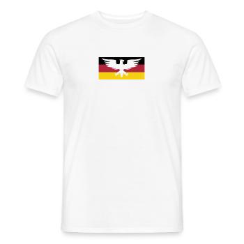 Flagge Deutschland mit Adler - Männer T-Shirt - Weiß - Vorne - AI Model Male 178 dark (178cm)
