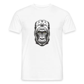 gorille - T-shirt homme - blanc - Devant - AI Model Male 178 dark (178cm)