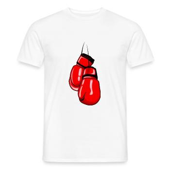 Boxhandschuhe Boxen Symbol Kämpfer - Männer T-Shirt - Weiß - Vorne - AI Model Male 178 dark (178cm)