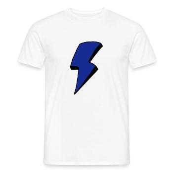 Flash - Männer T-Shirt - Weiß - Vorne - AI Model Male 178 dark (178cm)