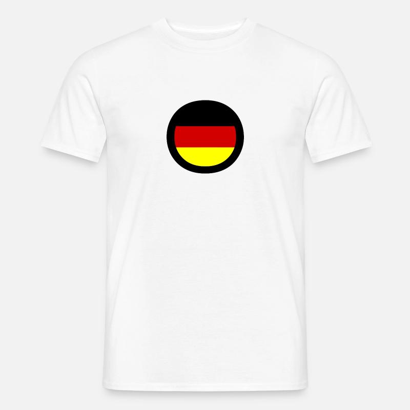 Deusche Flagge - Männer T-Shirt - Weiß