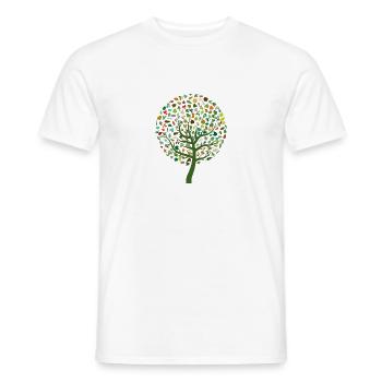 nature - Men's T-Shirt - white - Front - AI Model Male 178 dark (178cm)
